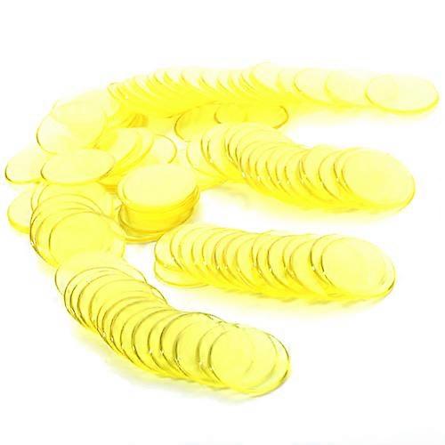 100pcs Children Counting Chips for Card Games Fun Party Learning Red