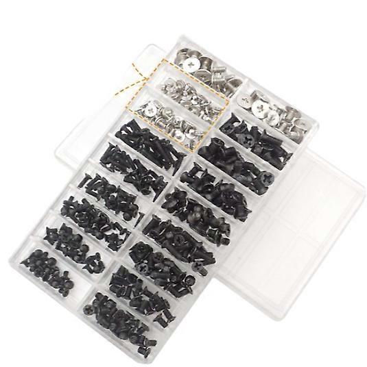 Laptop Computer Screw Kit, Carbon Steel Construction Ensures Durability And Reusability For Assorted Screw Sizes, Perfect For Diy Pc Building And