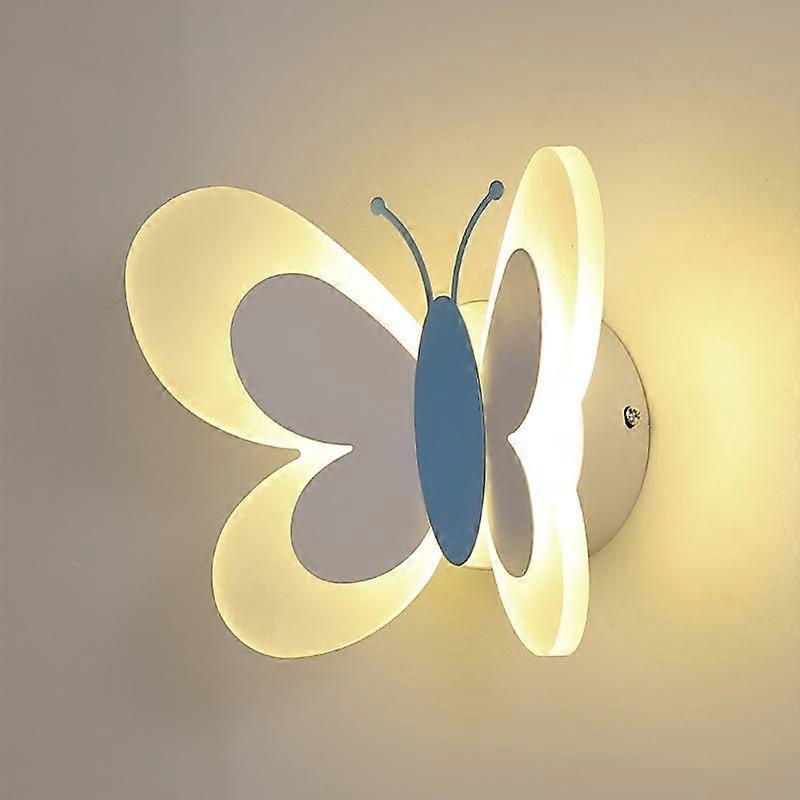 Butterfly Girl Room Lamp Creative Cartoon Children Energy-Saving Boy Lamp Bedside Lamp Bedroom Wall Lamp Ceiling Aisle Lamp