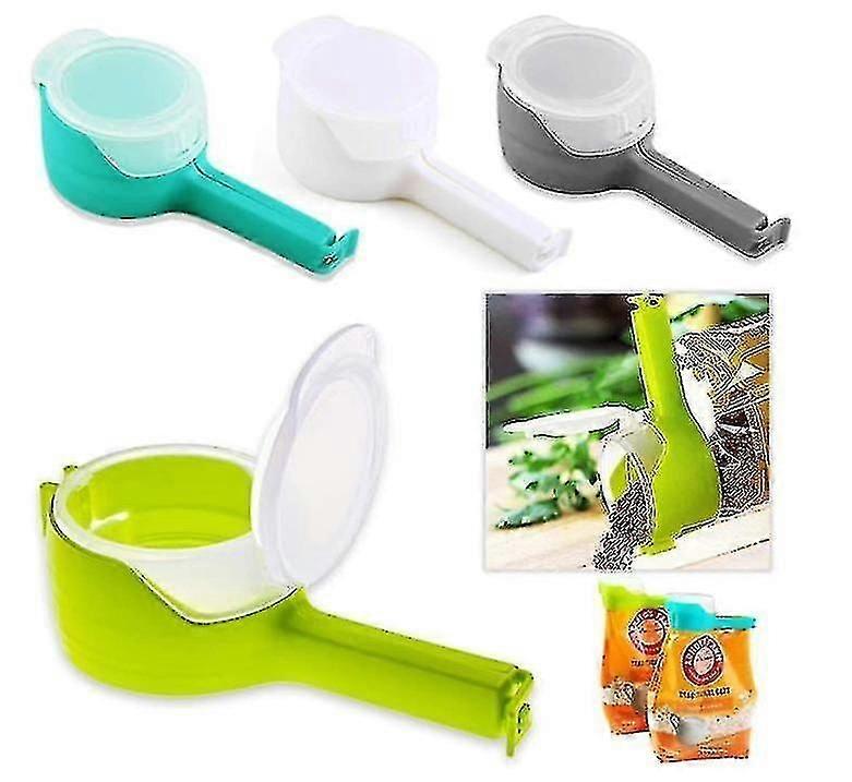 4pcs الغذاء كيس مقاطع تخزين المواد الغذائية ختم لقطات أدوات المطبخ