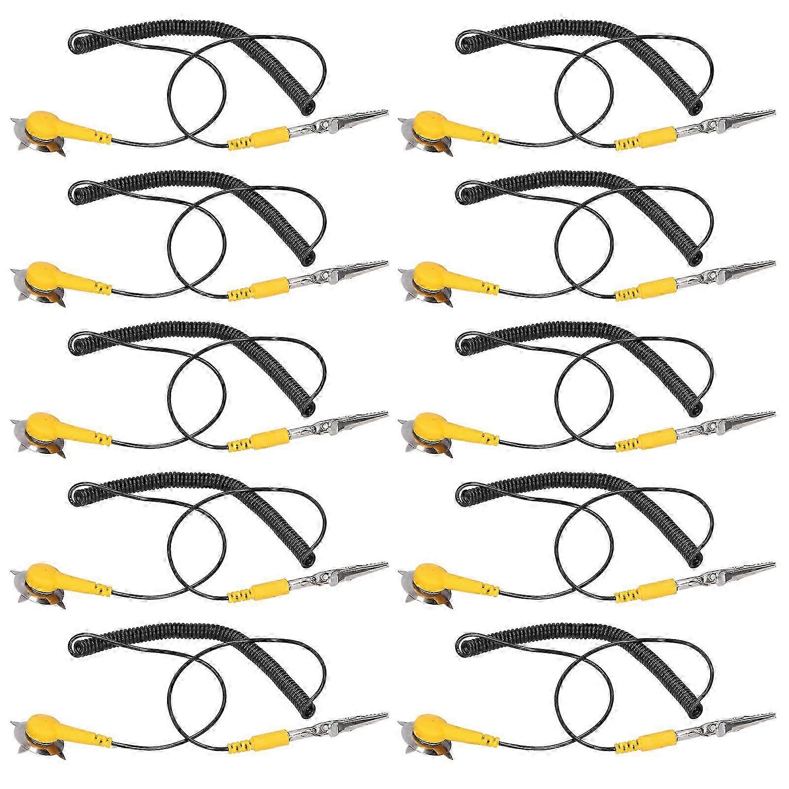 10Pcs Grounding Wire 1.8m Reduce Electrical Component Damage AntiStatic Ground Electrical Cable