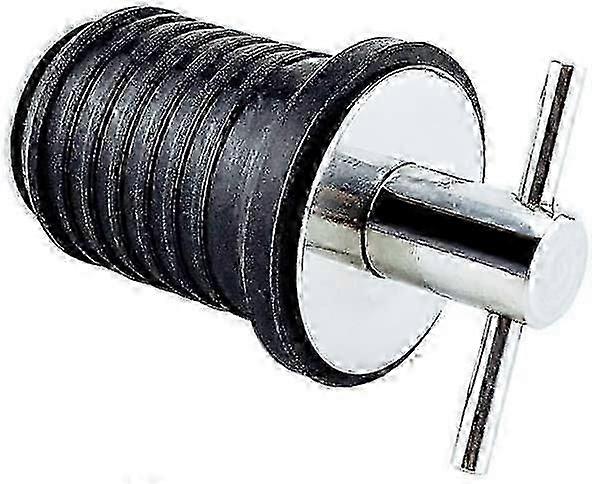 Drain Stopper, Durable Rubber with Stainless - Steel Handle for Easy Operation and Effective Sealing