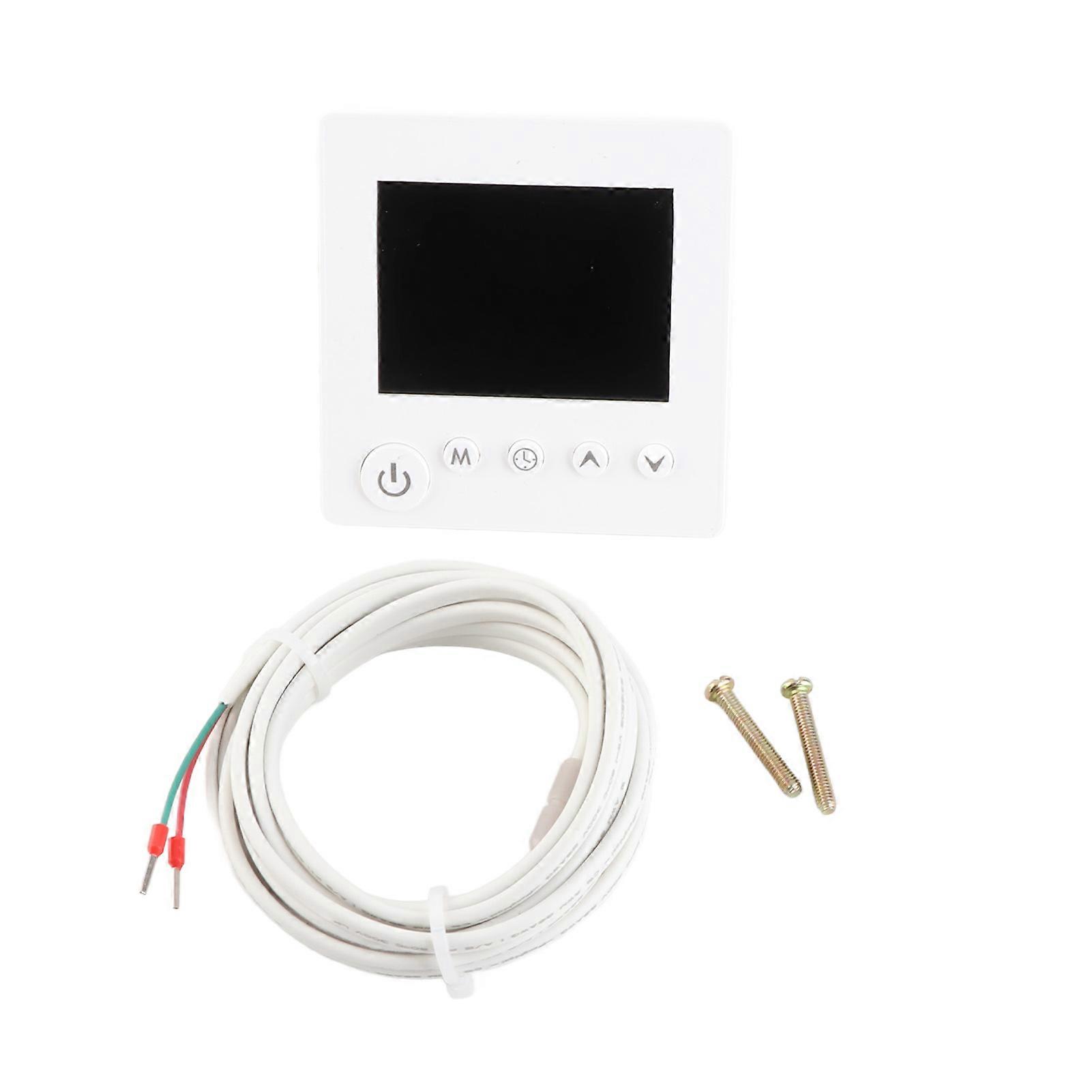 Wall Thermostat Programmable LCD Display Touch Button Heating Digital Thermoregulator Temperature Controller for Home Room