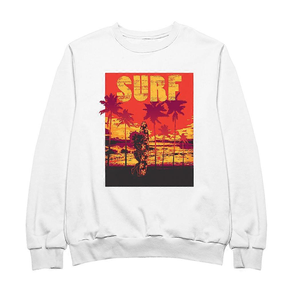 Betty Boop Surf Maui Surfboard Men's Sweatshirt