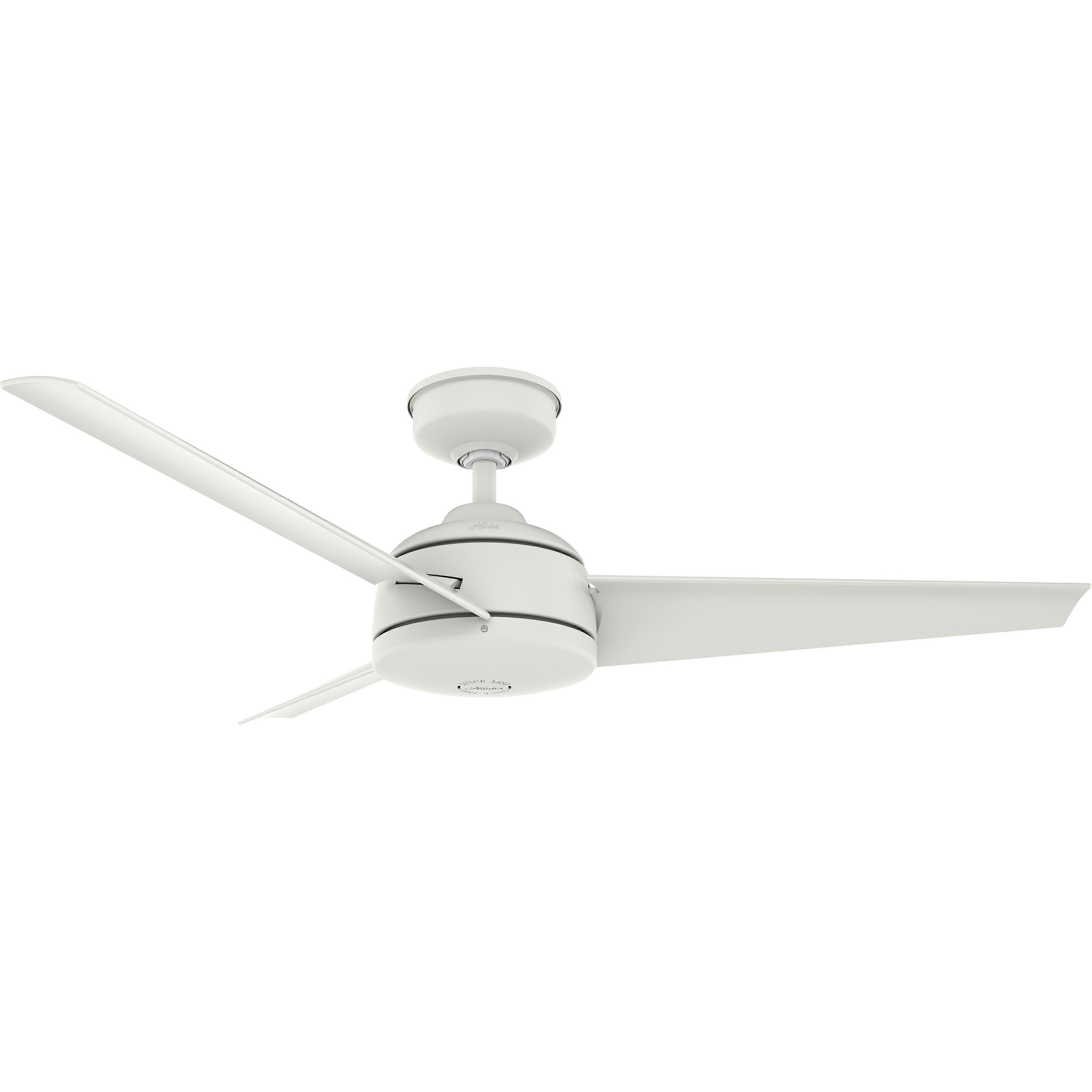 Outdoor Ceiling Fan Trimaran White with Wall Switch