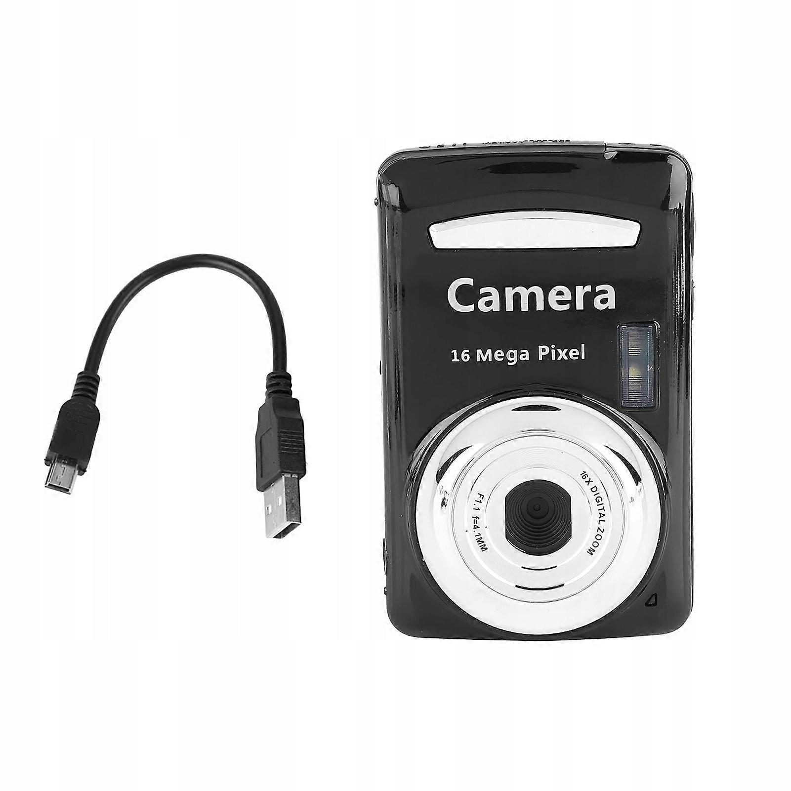 Mini caméra numérique d'extérieur 16 MP 720p 30 ips 4x Noir