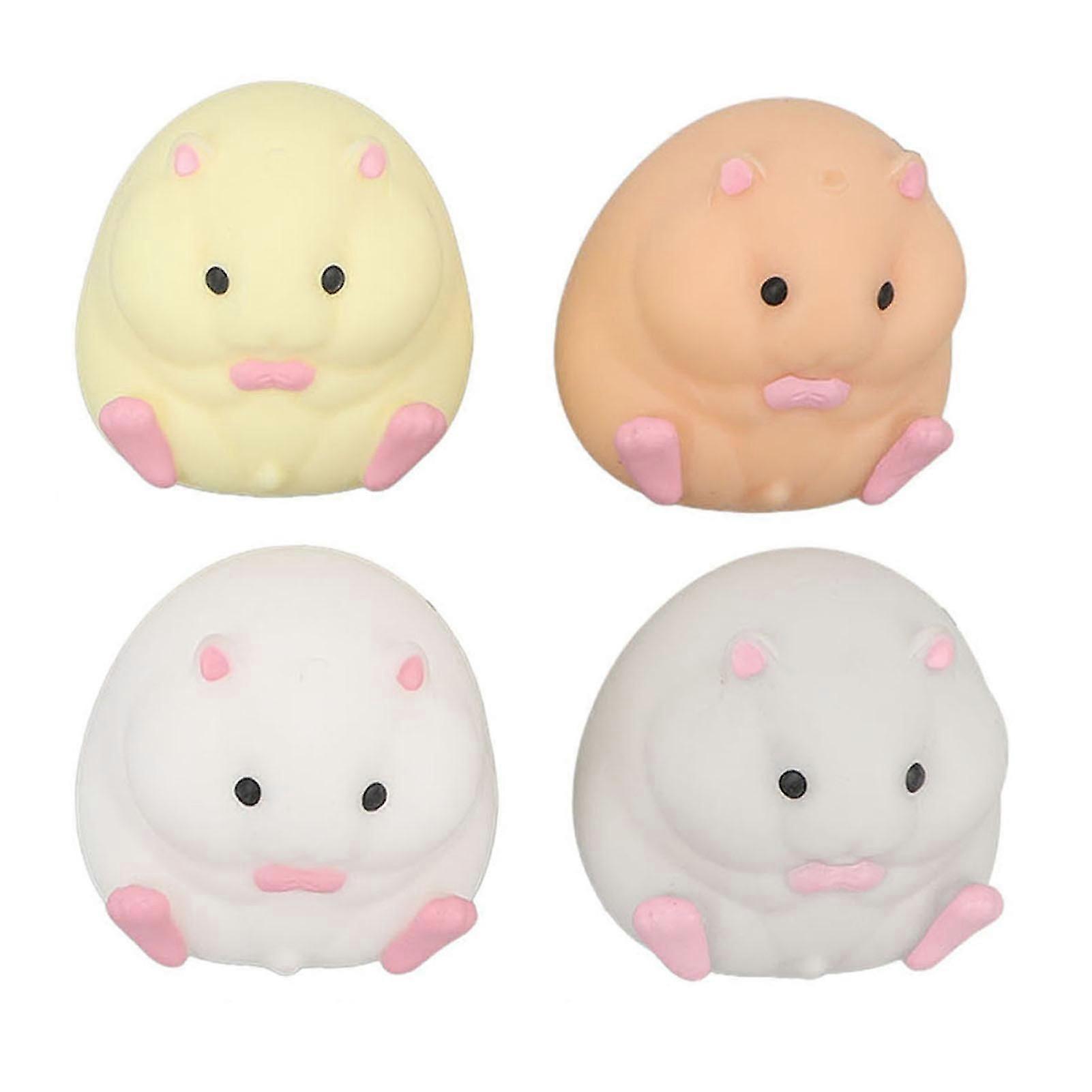 4色ハムスターストレスリリーフ玩具面白い感覚ストレッチかわいい減圧スクイーズハムスターの形のおもちゃ