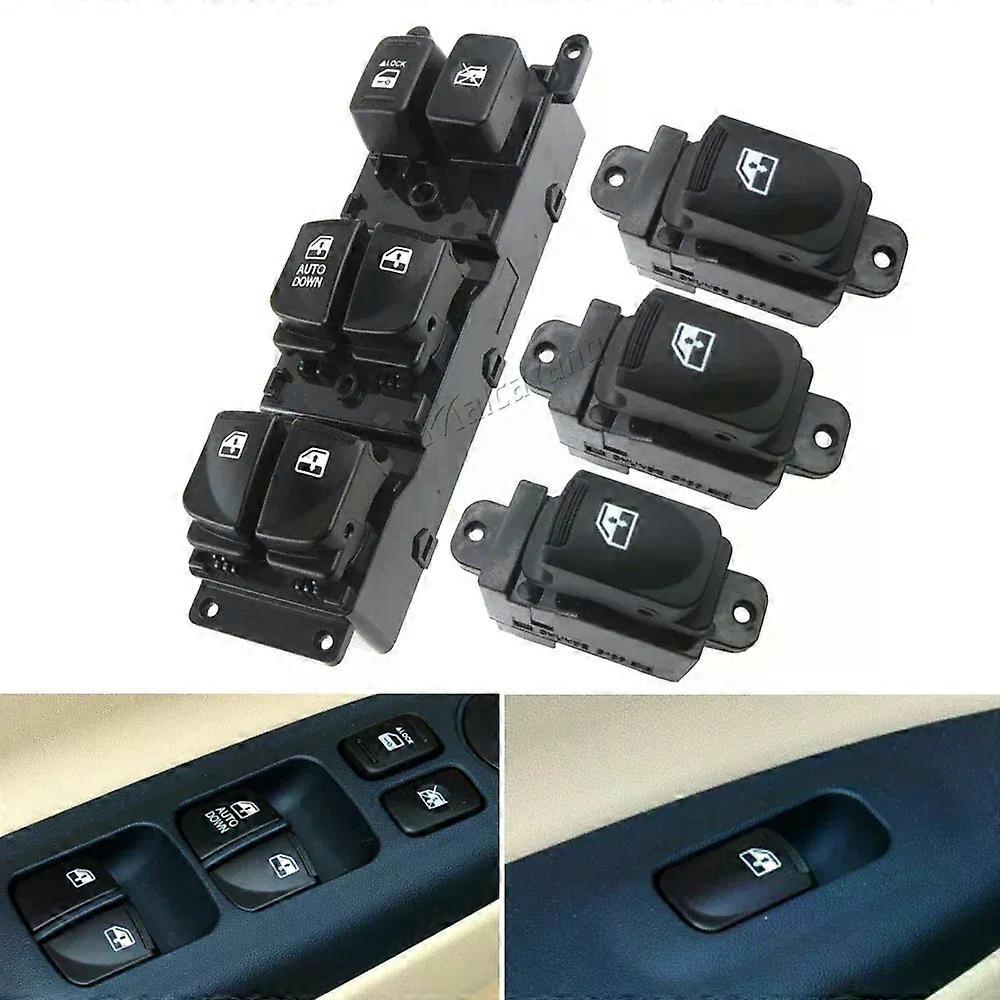 Car Power Master Window Control Switch Window Lifter Button compatible for Hyundai Accent 2007 2008 2009 2010 OEM# 93570 1E110 935701E110