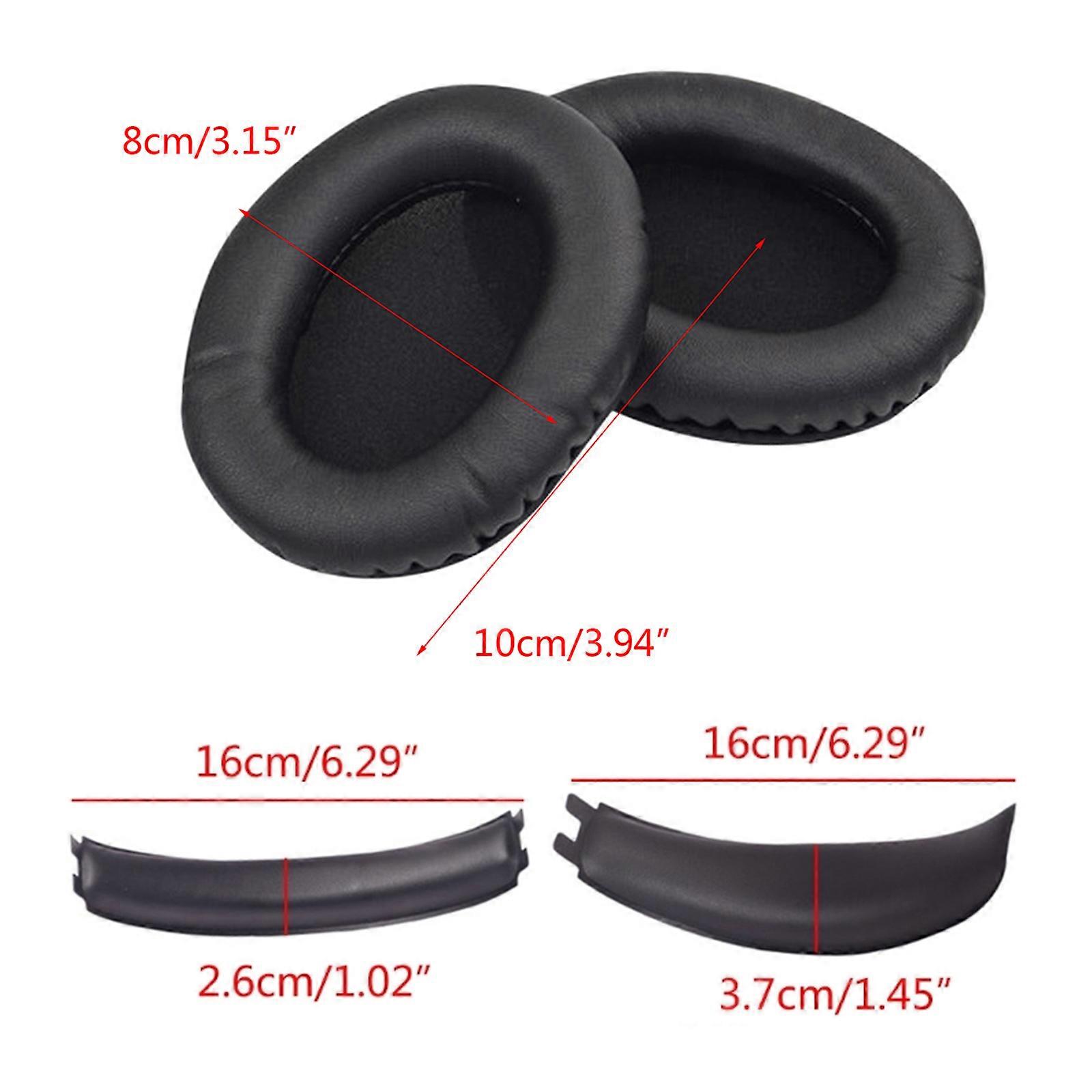 Breathable Soft Ear Pad Foam Cushions Earpad 1Pair for Hyper X Cloud Flight Stinger Comfortable to Wear Replacement  Black