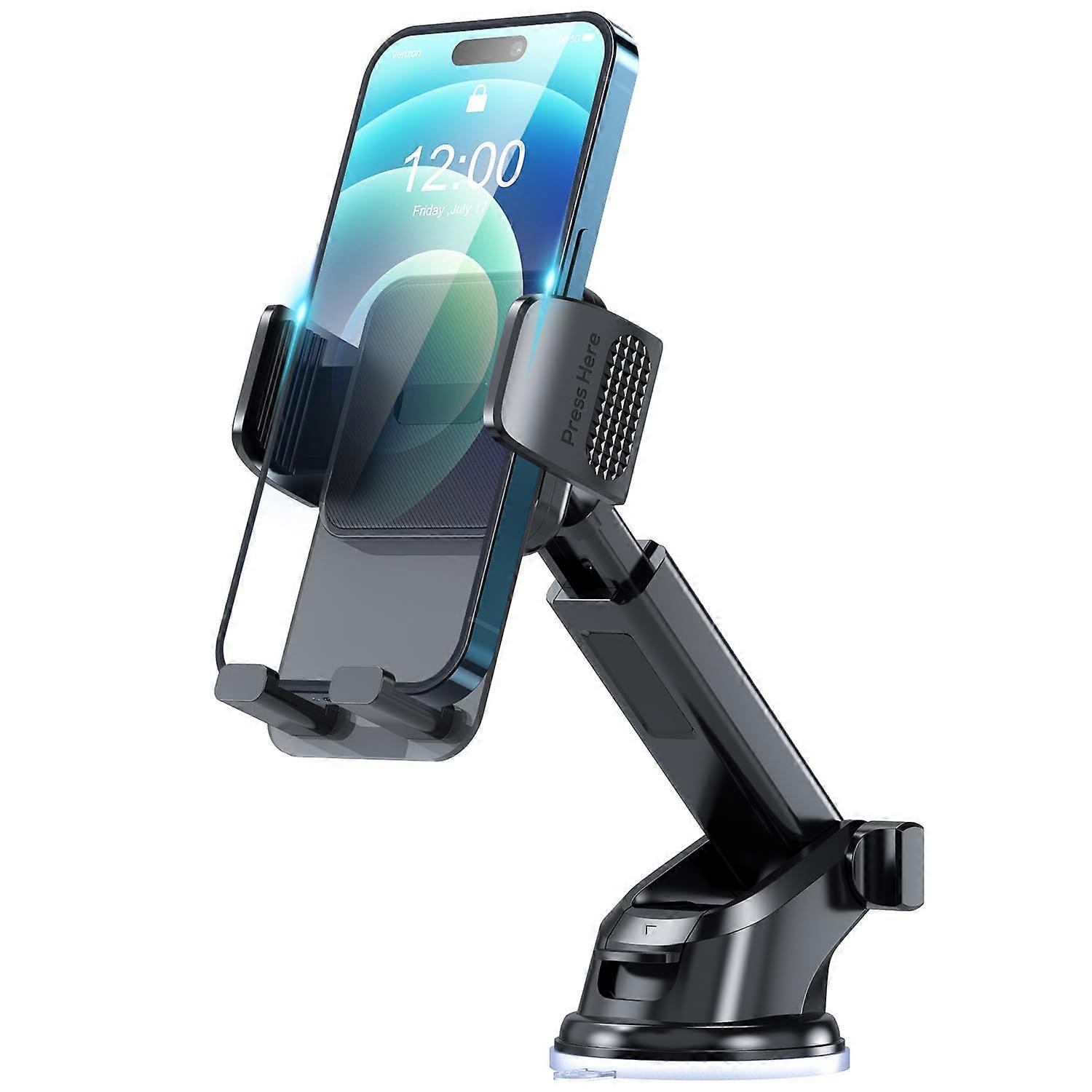 Translucent Upgrade & Powerful Suction Cup Car Phone Holder for Car Dashboard 120 75 70mm