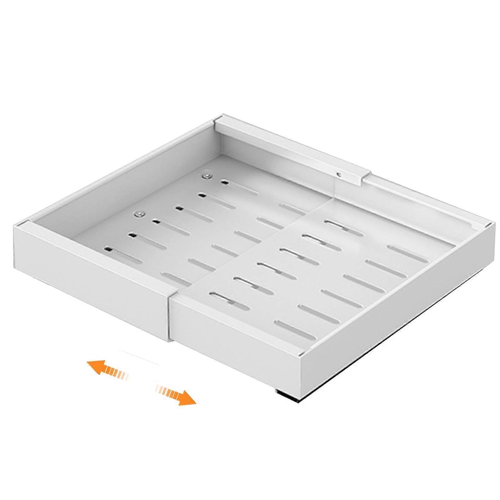 Expandable Pull Out Cabinet Organizer with Heavy Duty Slide Out Pantry Shelves, 17.3" to 26.8" L x 17" D for Kitchen and Living Room