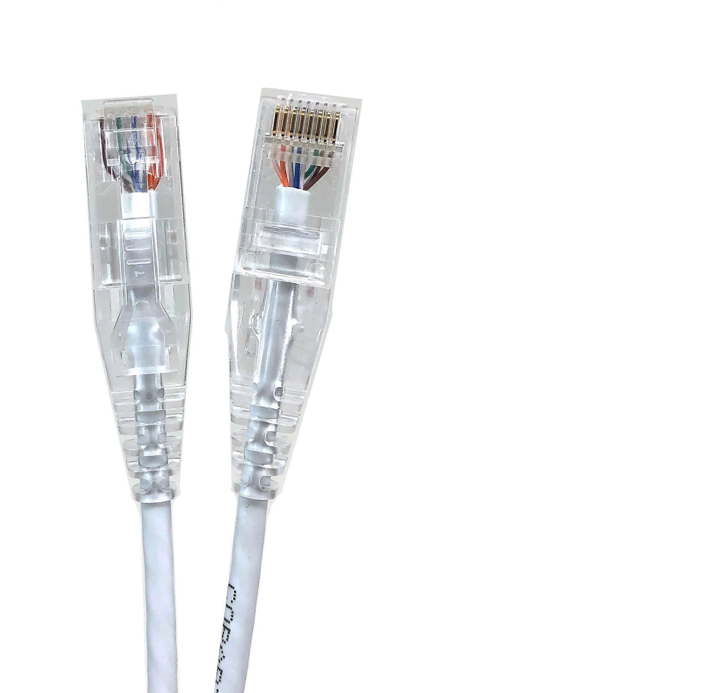 5 Pack Ultra Slim Ethernet Cable for High-Speed Internet Connection 10 ft.