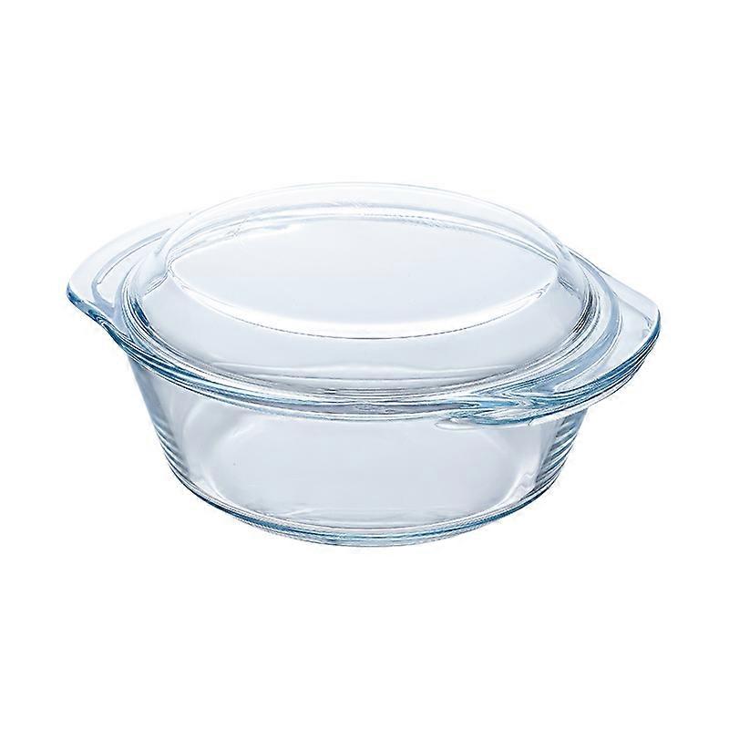Kitchen Glass Casserole with Lid, 22cm x 18cm x 8cm, Thermal Shock Resistant, 1L Oven Safe, Dishwasher Safe, 25 Year Guarantee