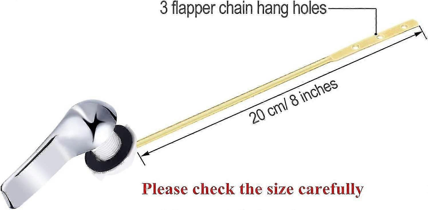 4PCS المرحاض خزان مقبض تدفق رافعة استبدال العالمي تدفق رافعة الانتهاء من مقبض