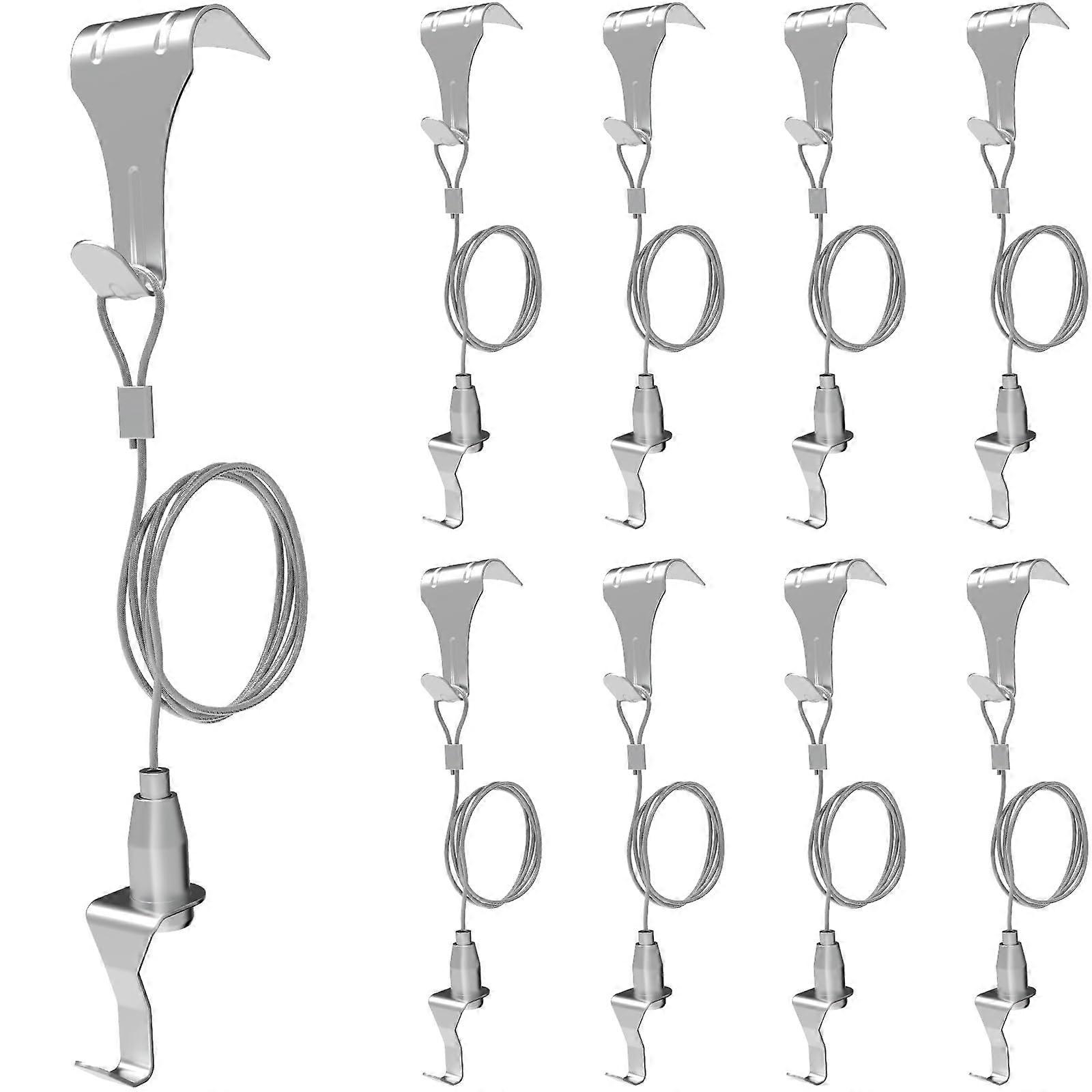 8 Pcs Picture Rail Hanging System,Picture Rail Hooks Molding Hooks Picture Rail Hangers