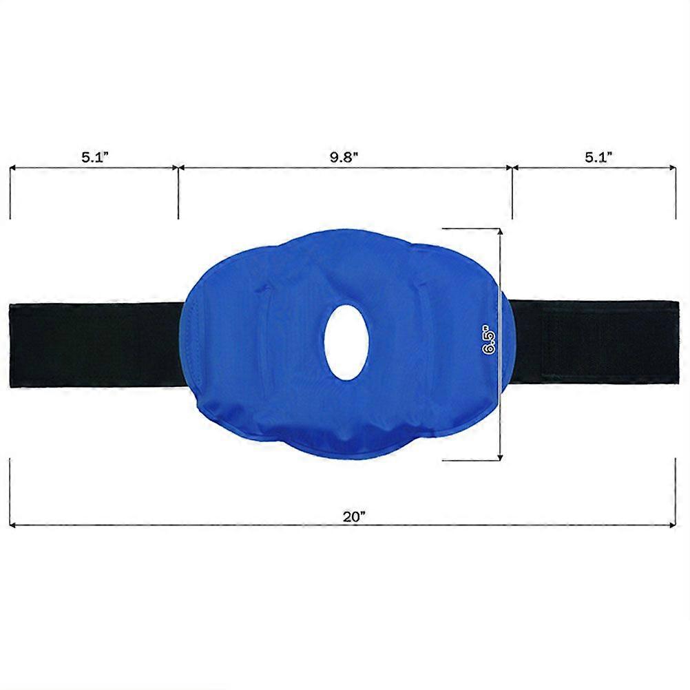 Gel Knee Ice Pack for Hot or Cold Therapy with Elastic Strap