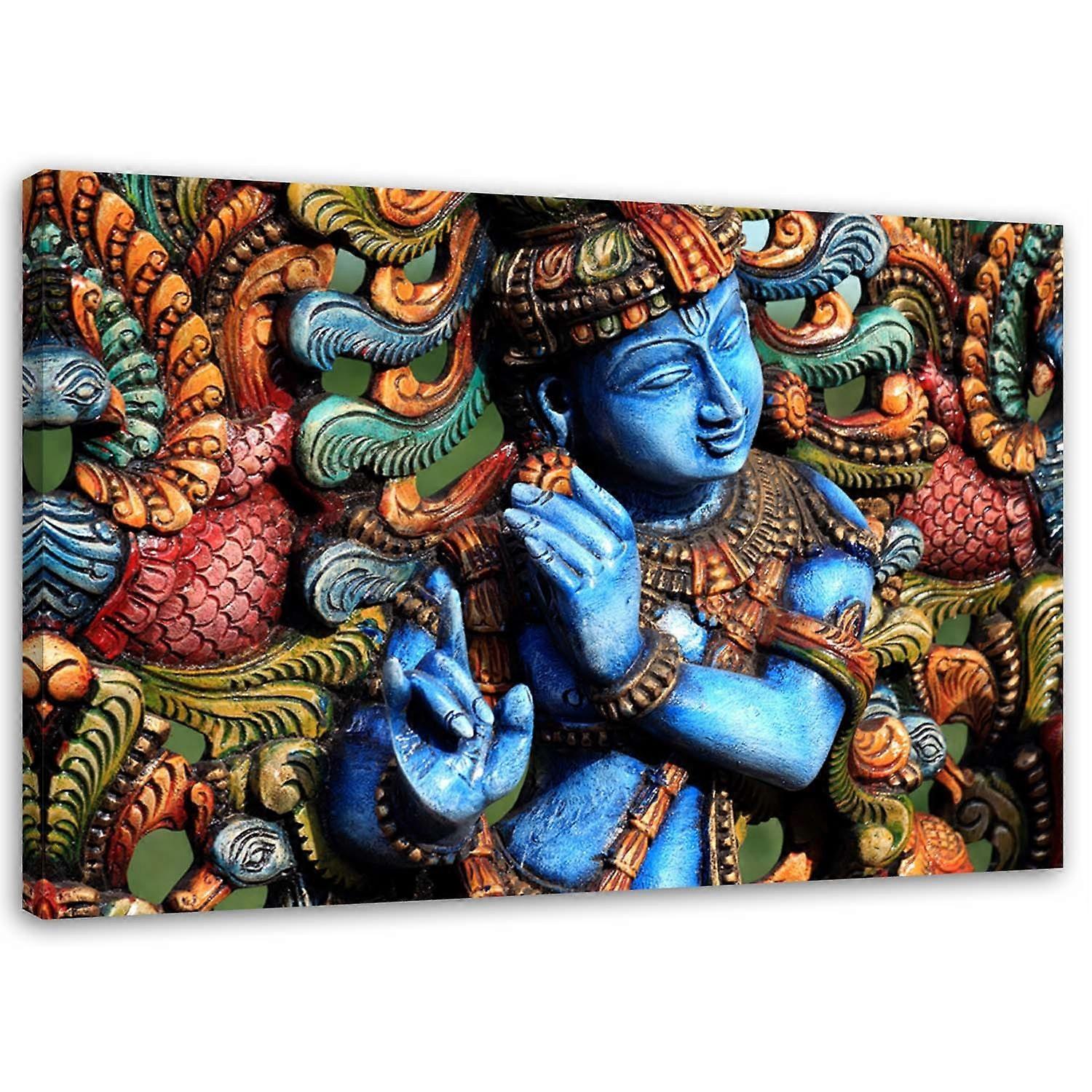 Leinwandbild, Buddha-Statue - 120x80