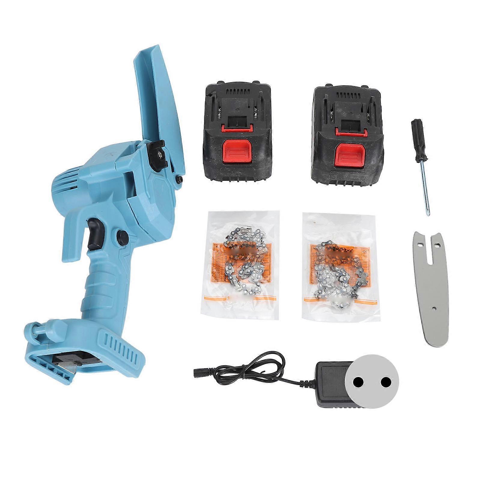 4 Inch Mini Portable Electric Cordless Handheld Chain Saw Pruning Shears Chainsaw for Tree Branches