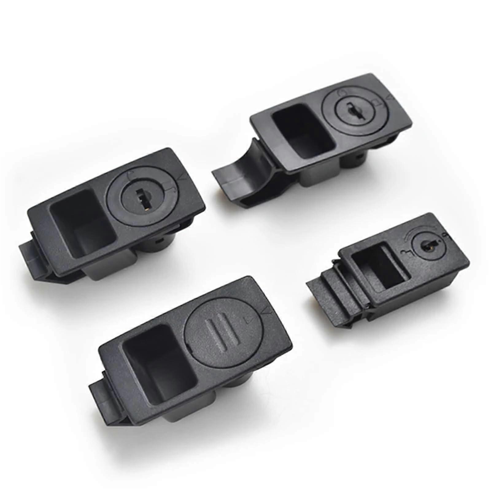 XK149 Black Door Locking Cabinet Latch Lock, Retractable Spring Loaded Panel Lock, 1 Piece, Durable Design