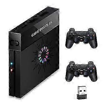 X6s Tv Video Game Console 4k Super Game Box 128g 10000+ Games For Psp/ps1/mame With Wireless 2 Gamepads Uk Plug