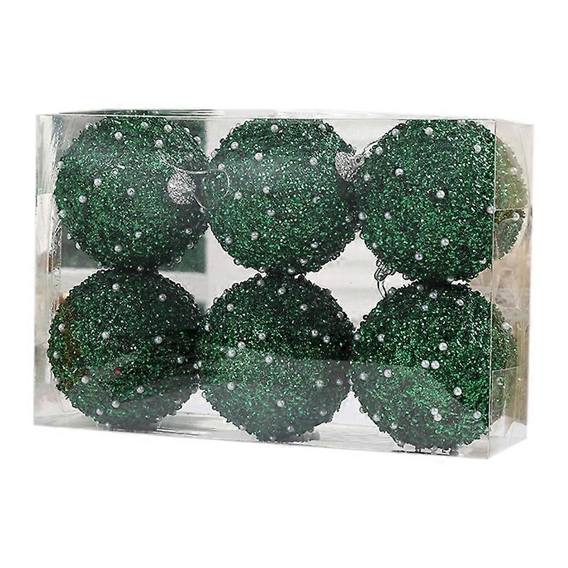 Pearl Diamond Sequin Christmas Ball Case Party Pendants, 6