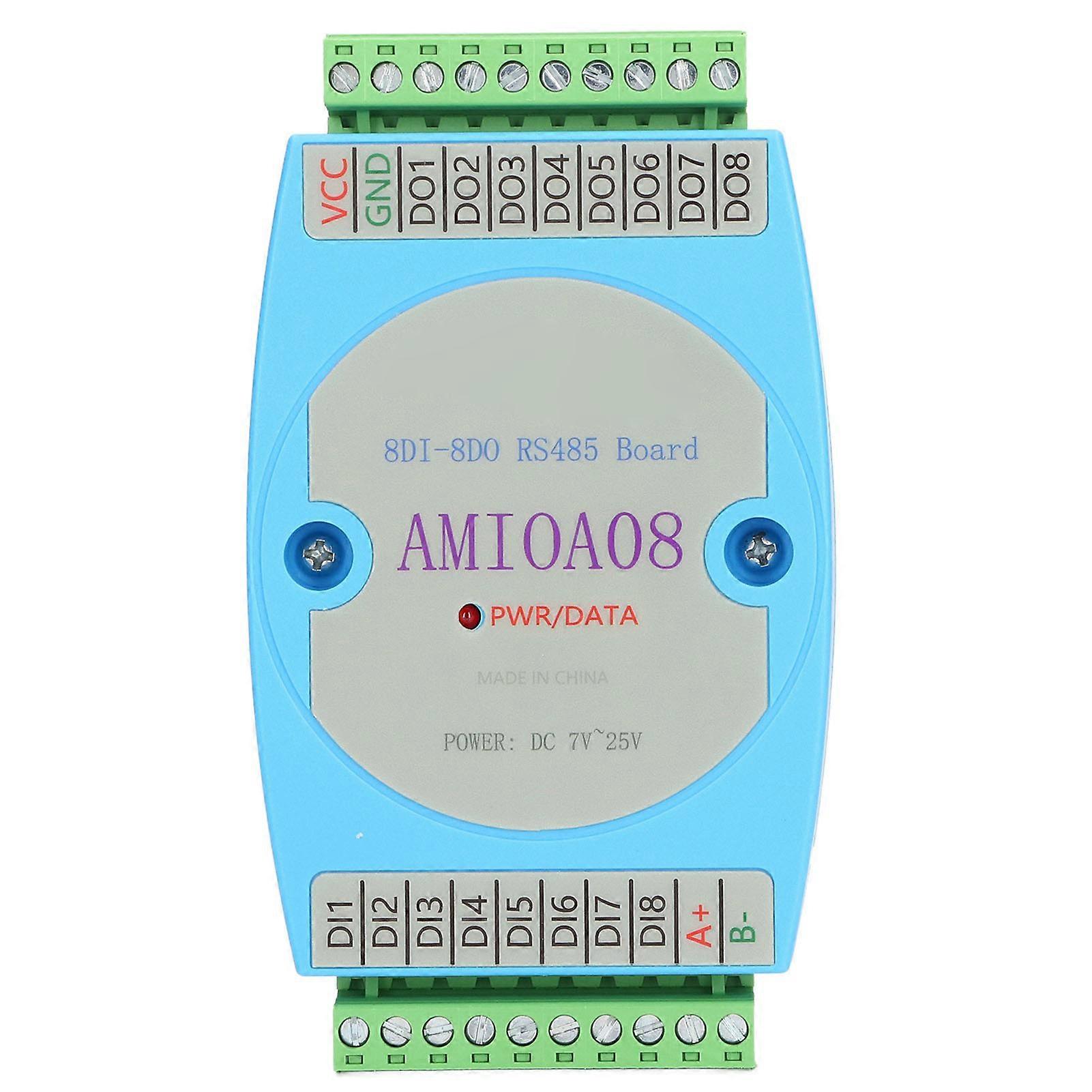 8DI 8DO Digital Input Output Module Optocoupler Isolation RS485 RTU Communication Control Panel