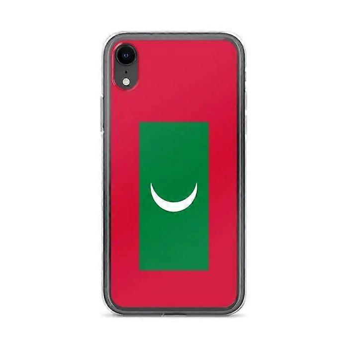 iPhone XR Case - Maldives Flag - Soft Silicone - Full Protection - Lightweight - Durable