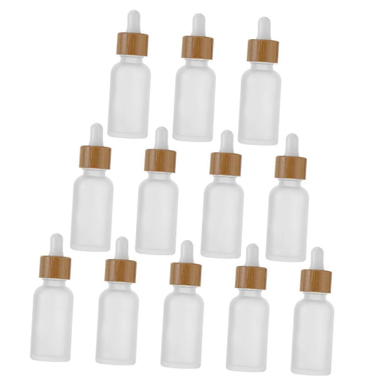 12Pcs Essential Oil Dropper Bottles Dispenser for Cosmetic Liquids Refillable Bottles Empty with Precision Control for Oils Serums and More