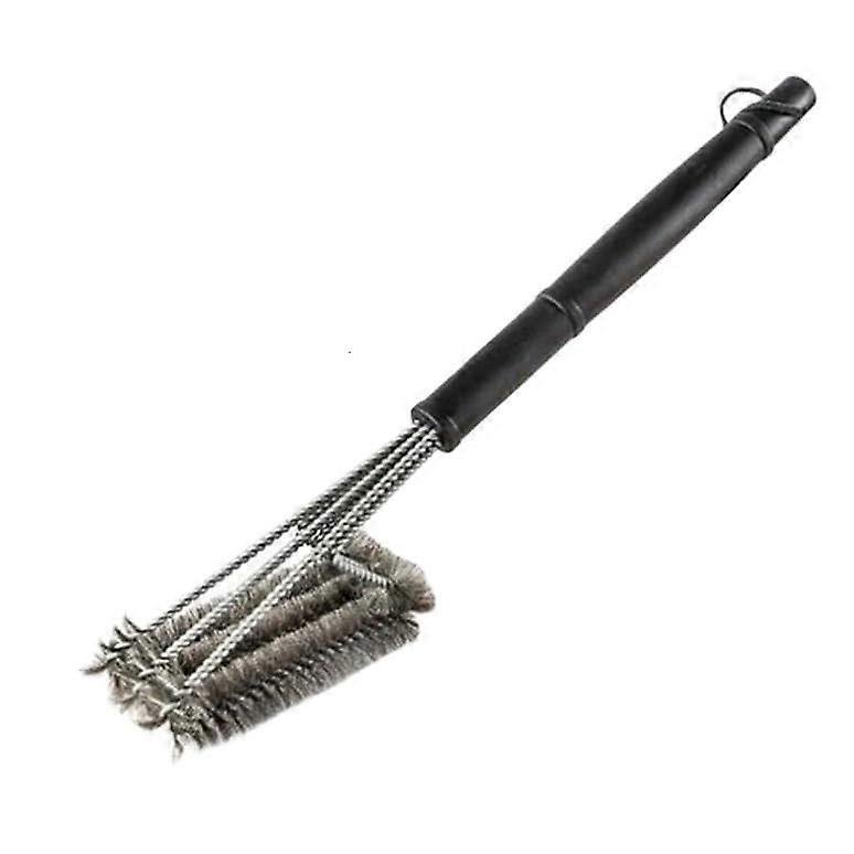 BBQ Cleaning Brush 18 Inch, Stainless Steel Grill Brush and Scraper Set, Wire Bristles, Triangle Design, Grill Tools