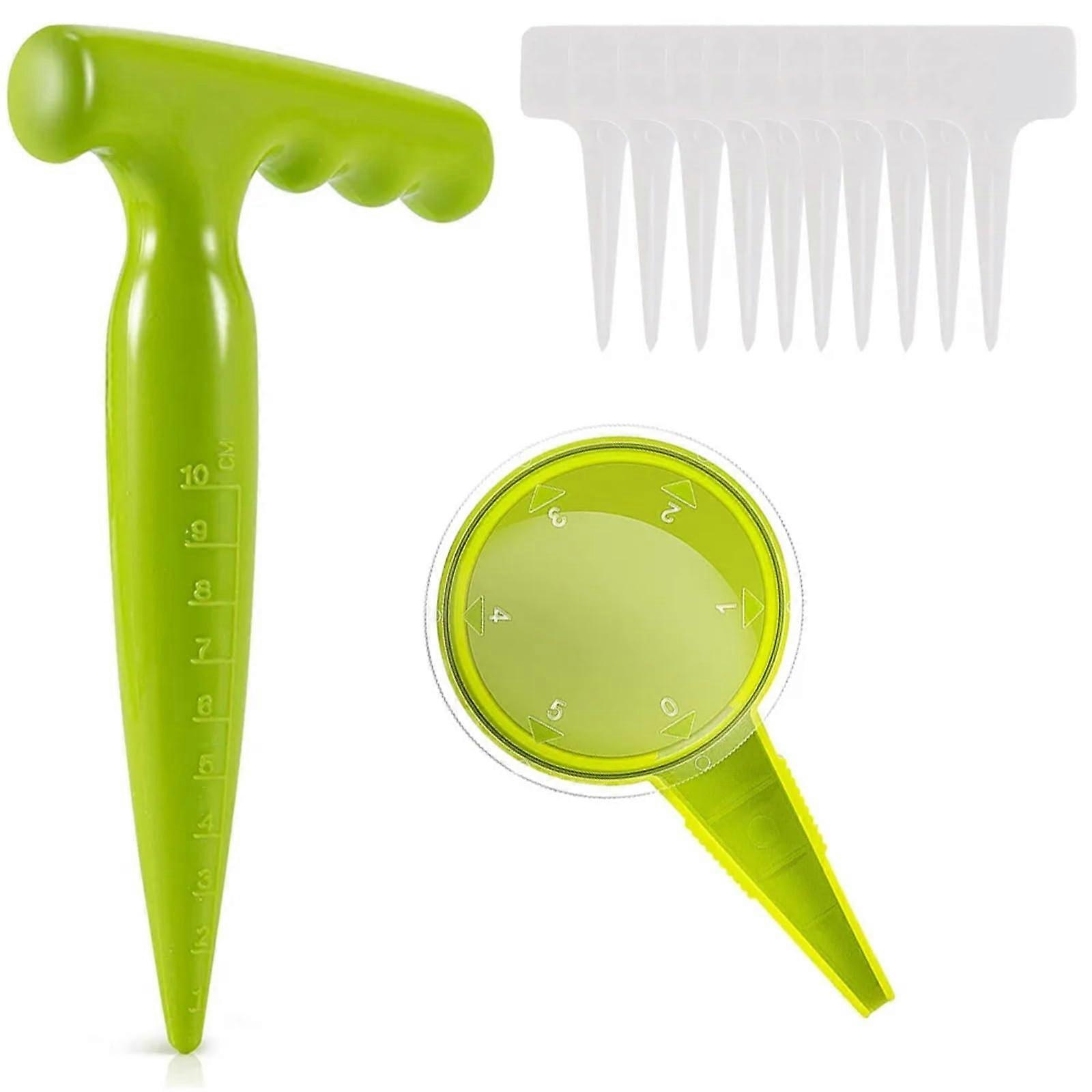 Seeder Planting Seeds Manual Seeder Handheld Garden Multi-Functional Seeder Tool for Flowers and Grass (12PCS)