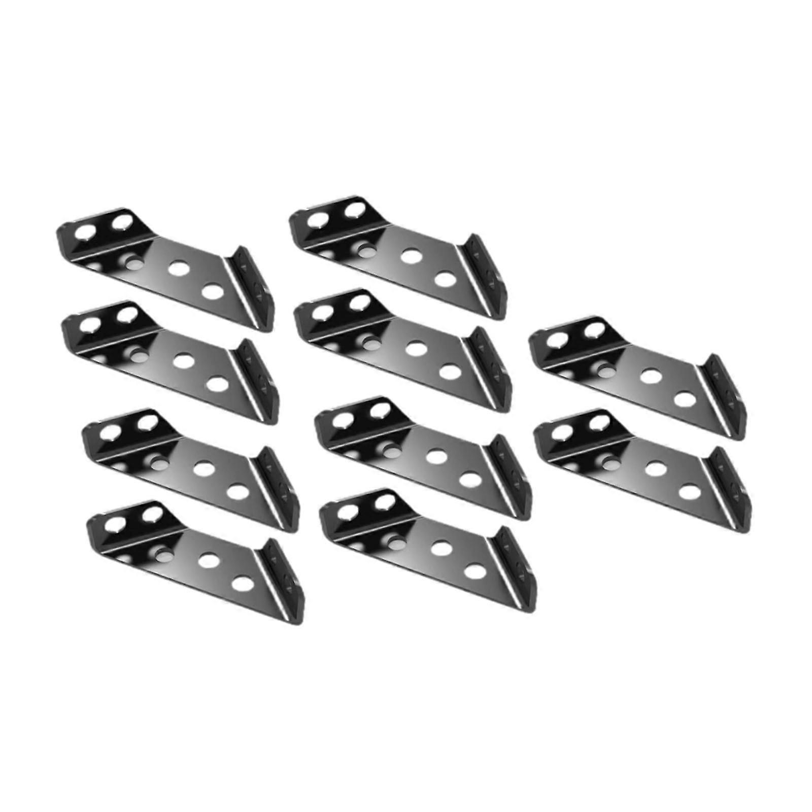 10Pcs Triangle Corner Brace Trapeziform Angle Bracket Shelf Support Fastener