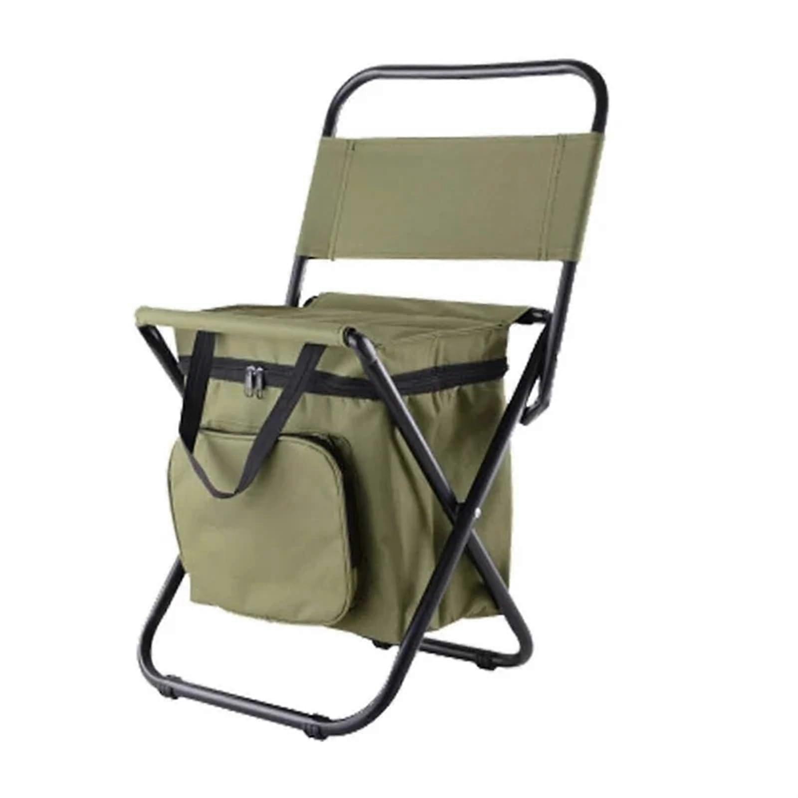 Multifunctional Outdoor Folding Stool, Ice Pack Stool Insulated with Bag, Stool, Beach Chair, Stool