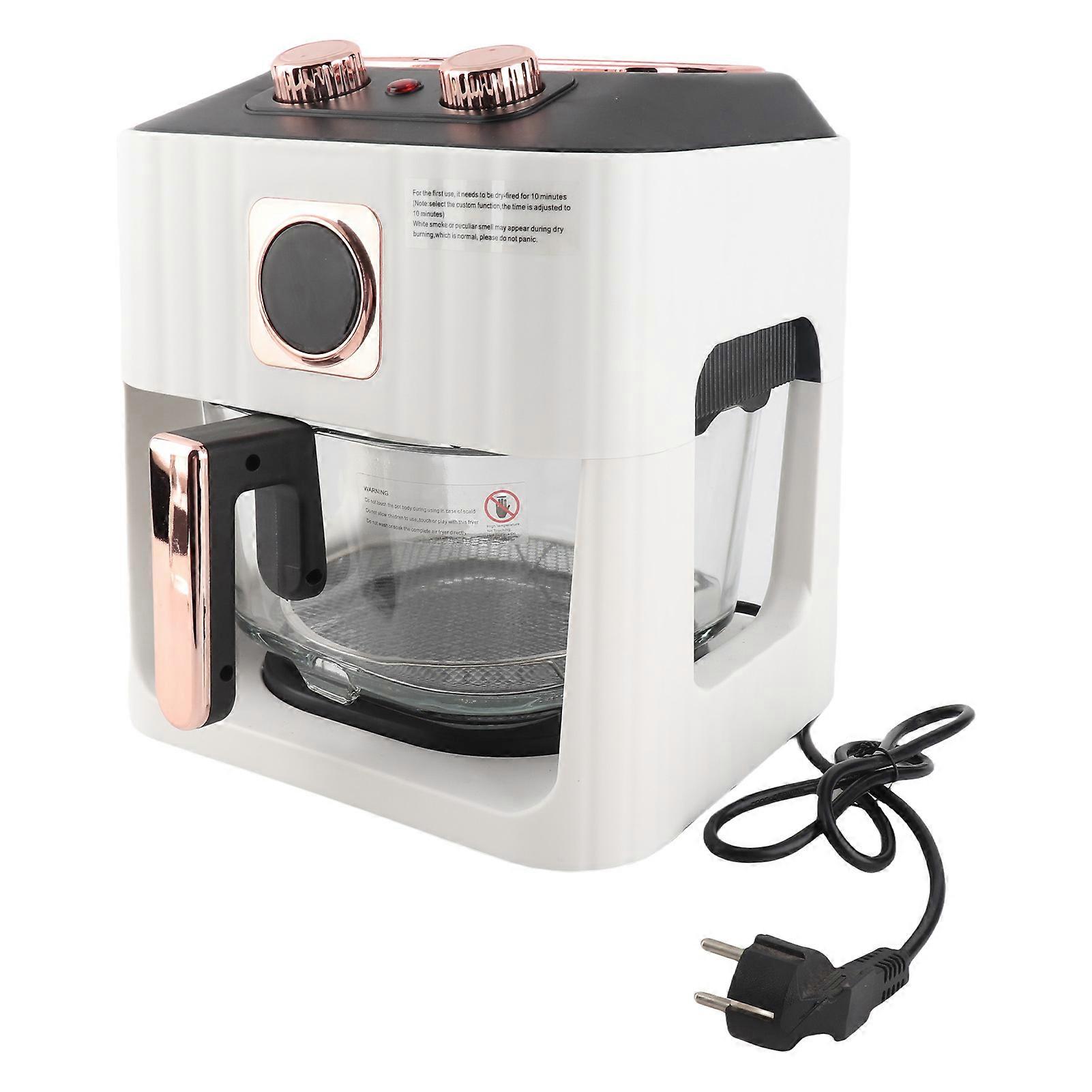 1000W Electric Air Fryer Large Capacity Compact Air Fryer with Visual Cooking Window for Home Kitchen EU Plug 220V