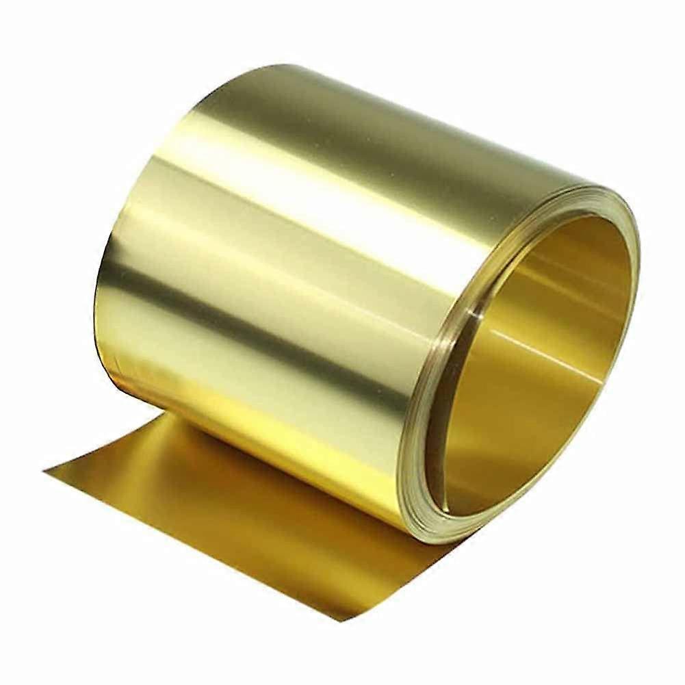 Copper Metal Brass Sheets 0.1mm Thickness 10x1000mm for Gaskets Washers and Custom Fabrication