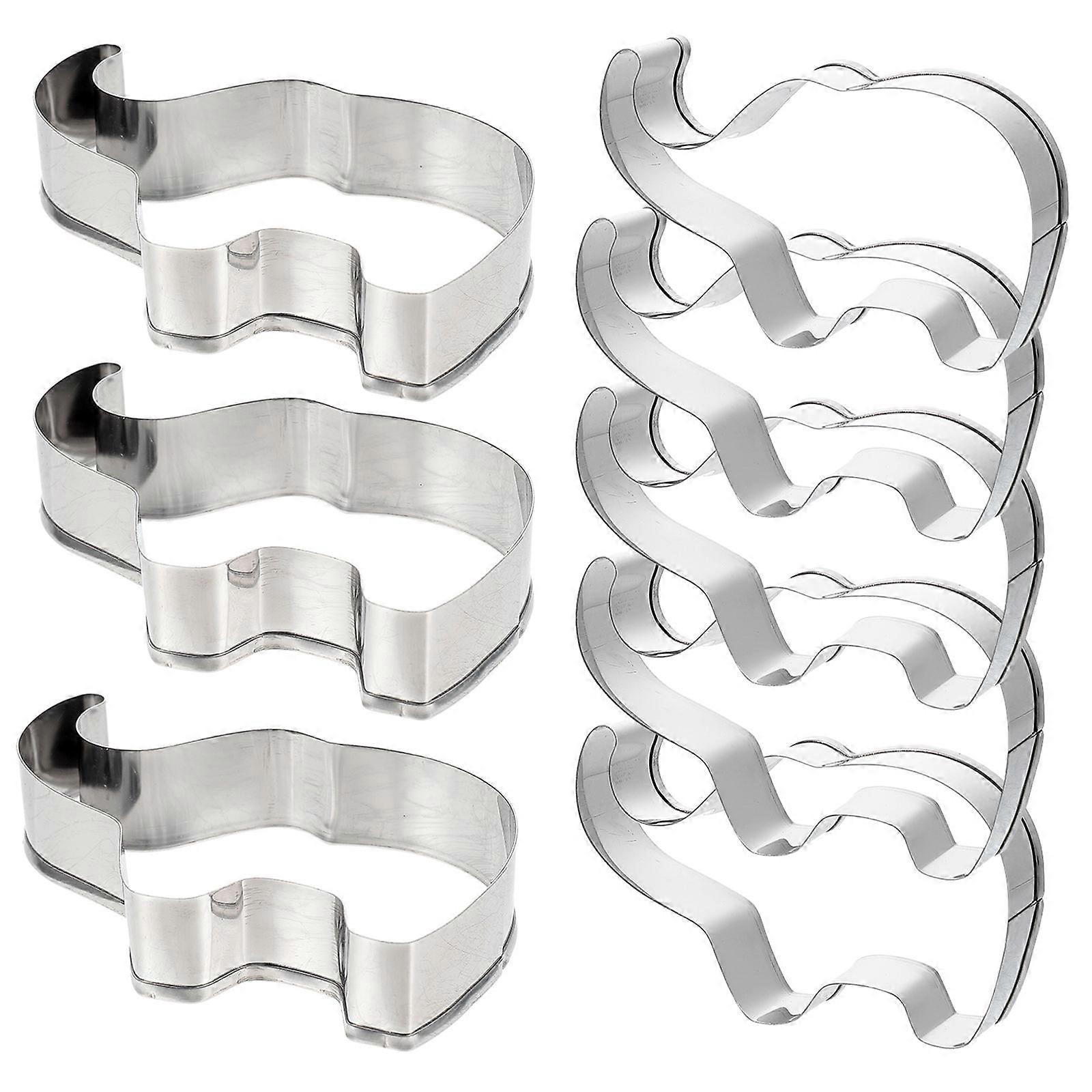 Elephant Cookie Cutter Stainless Steel Cookie Mold for DIY Baking 8Pcs