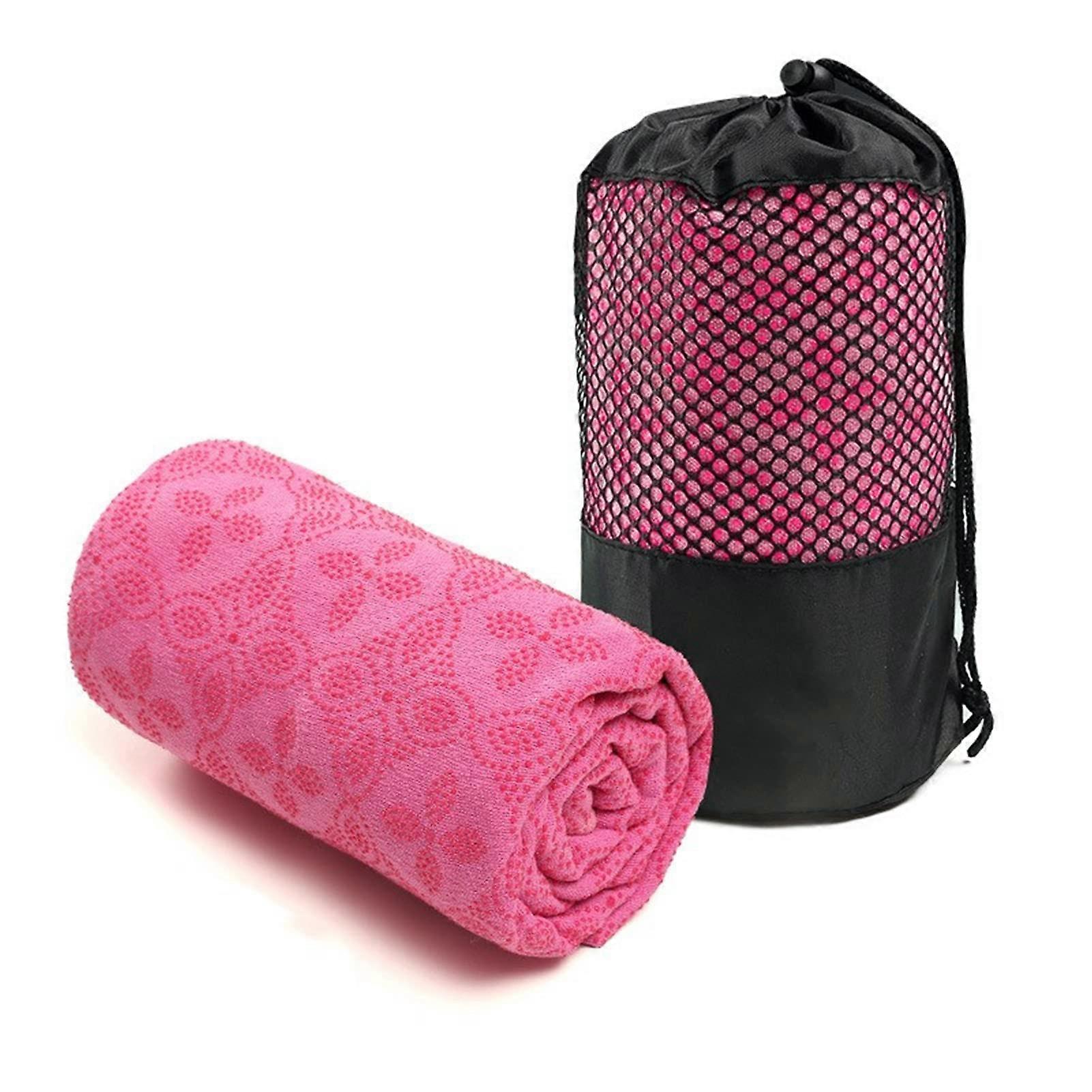 Yoga Towel Non-Slip Quick Dry Microfiber 183 x 63 cm Hot Yoga Towel with Nubs for Gym Pilates and Training