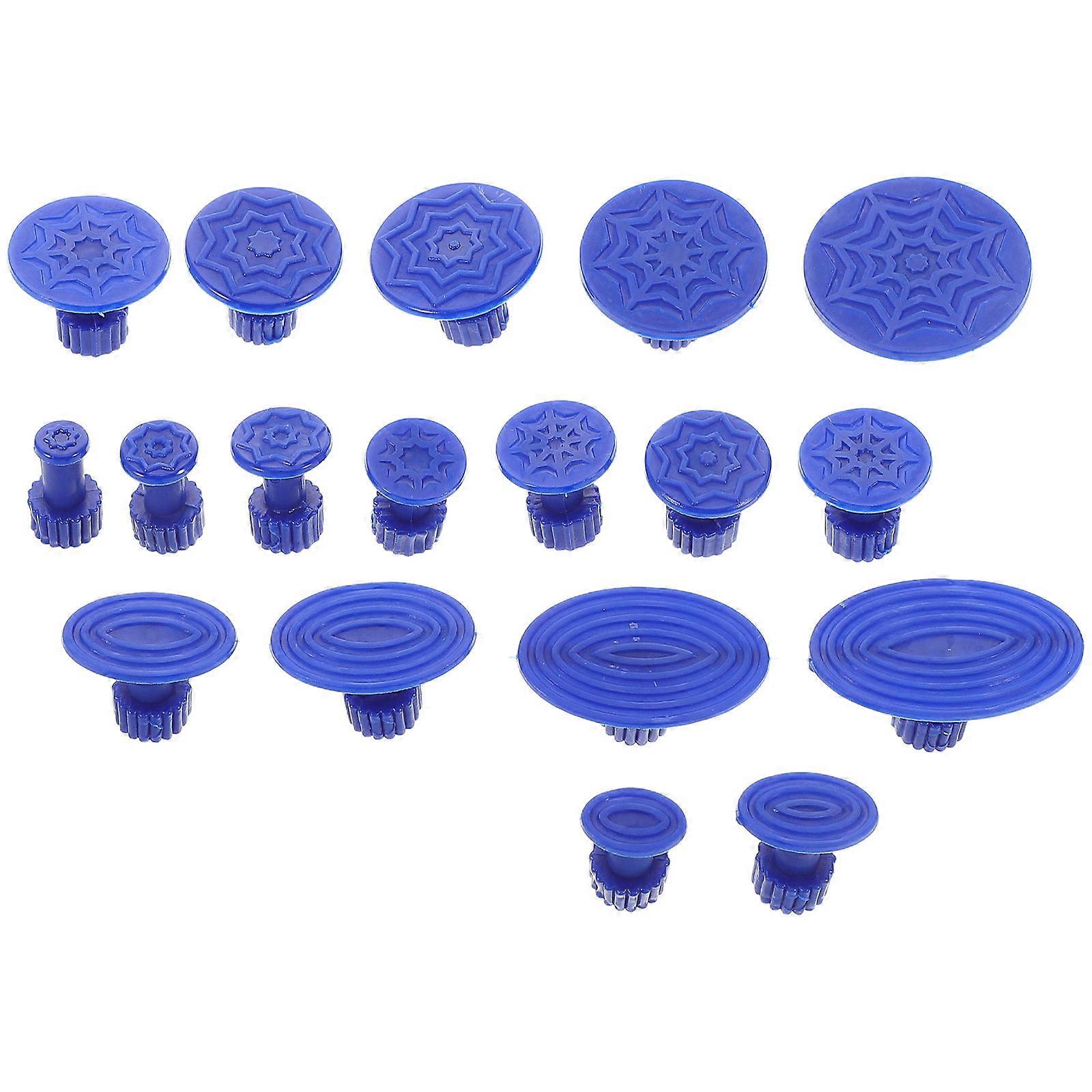 Pull Tabs Tool For Automobile Hail Damage Removal Various Shapes Blue 5 Sets