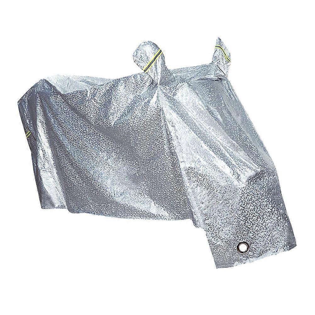 Rainproof And Dustproof Motorcycle Cover Silver Xl Size Waterproof Moisture Prevention For Indoor Use 1Pcs