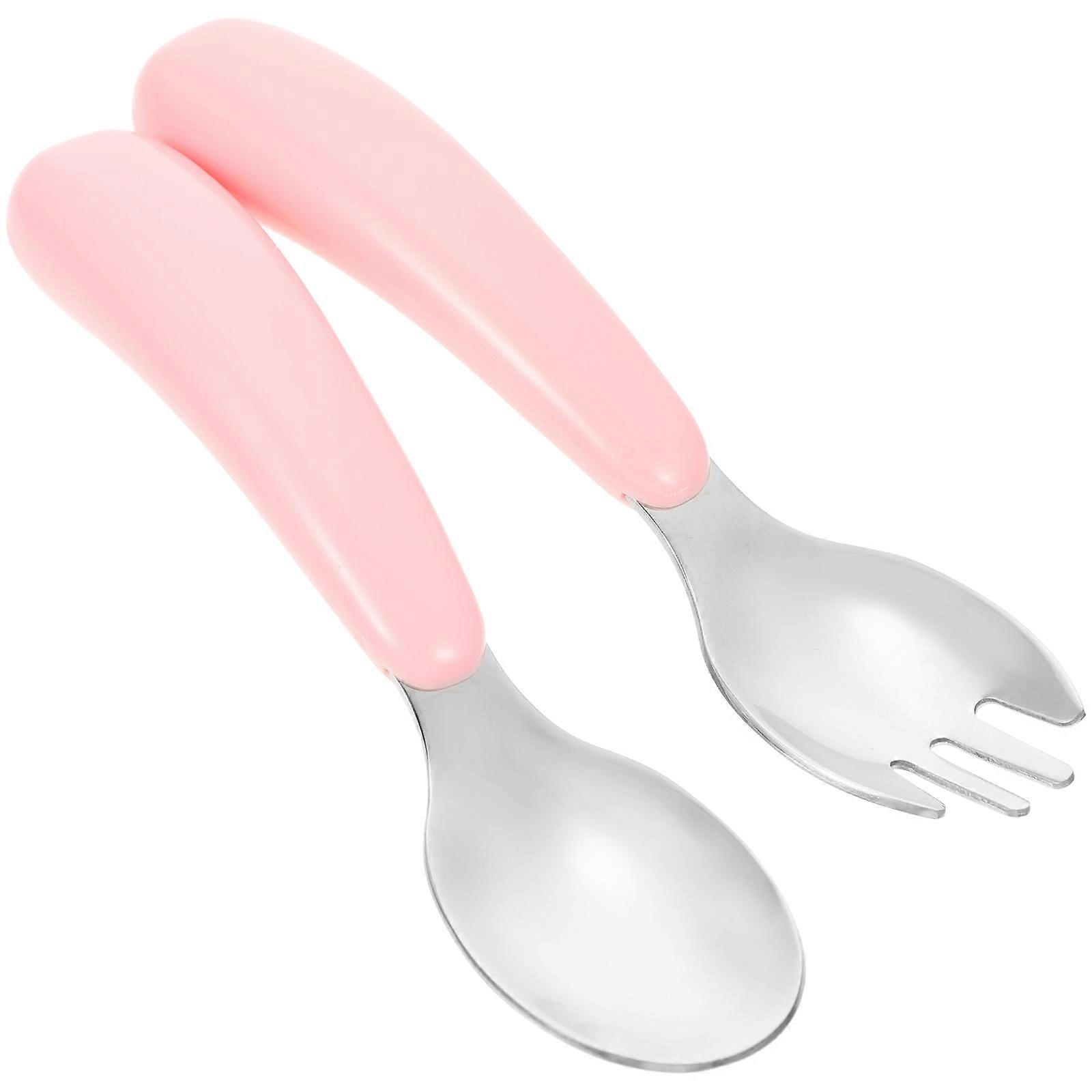 Stainless Steel Fork and Spoon Set – Lightweight, Easy to Clean Dining Utensils for Home and School Use