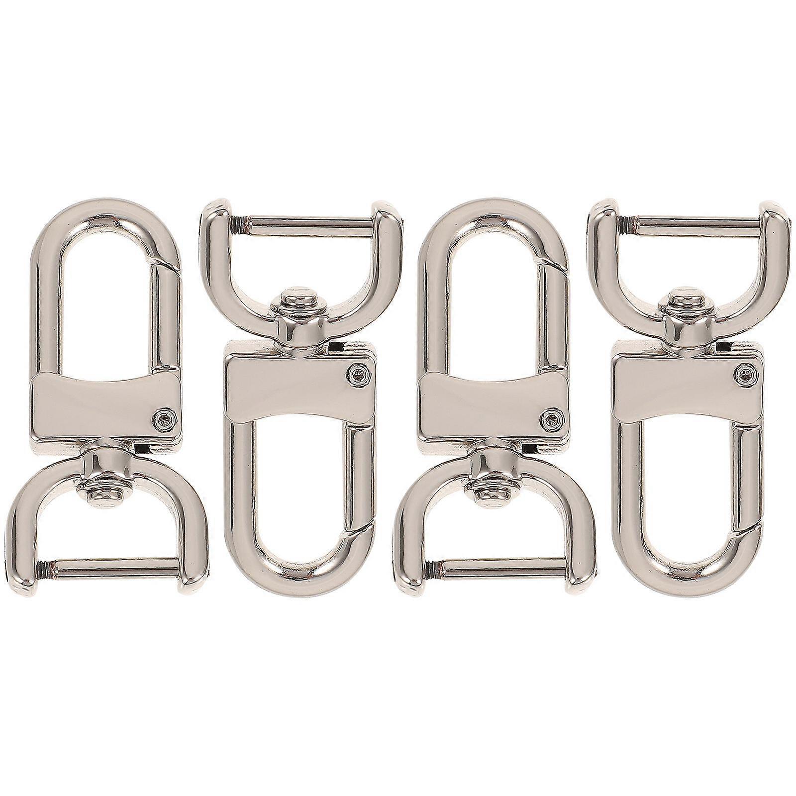4pcs Detachable Metal Bag Straps for Luggage & Handbags – Lightweight, Versatile Hardware Replacement for Shoulder Straps & DIY Projects
