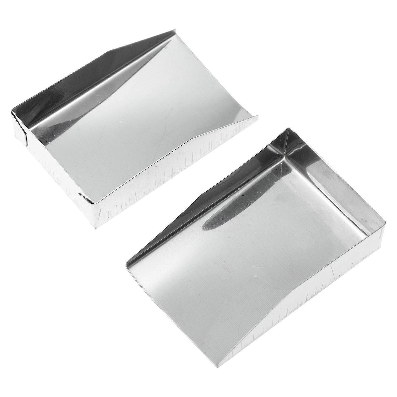 Stainless Steel Scoops Multipurpose Portable For Home Silver 4Pcs