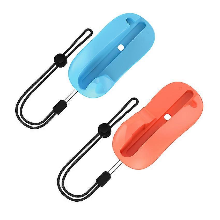 Left Right Small Handle Magnetic Mouse Mini Portable Mouse Accessories for Switch Generation 2 Joycon Controller (Orange Blue 2pcs)