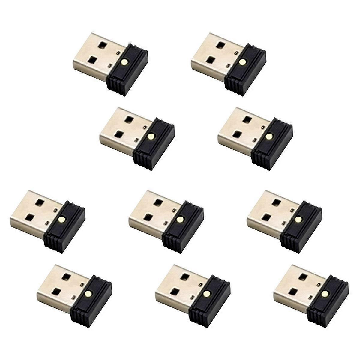 10Pcs USB Mouse Jiggler,Undetectable Automatic Computer Mouse Mover Jiggler,Keeps Computer Awake, Mo