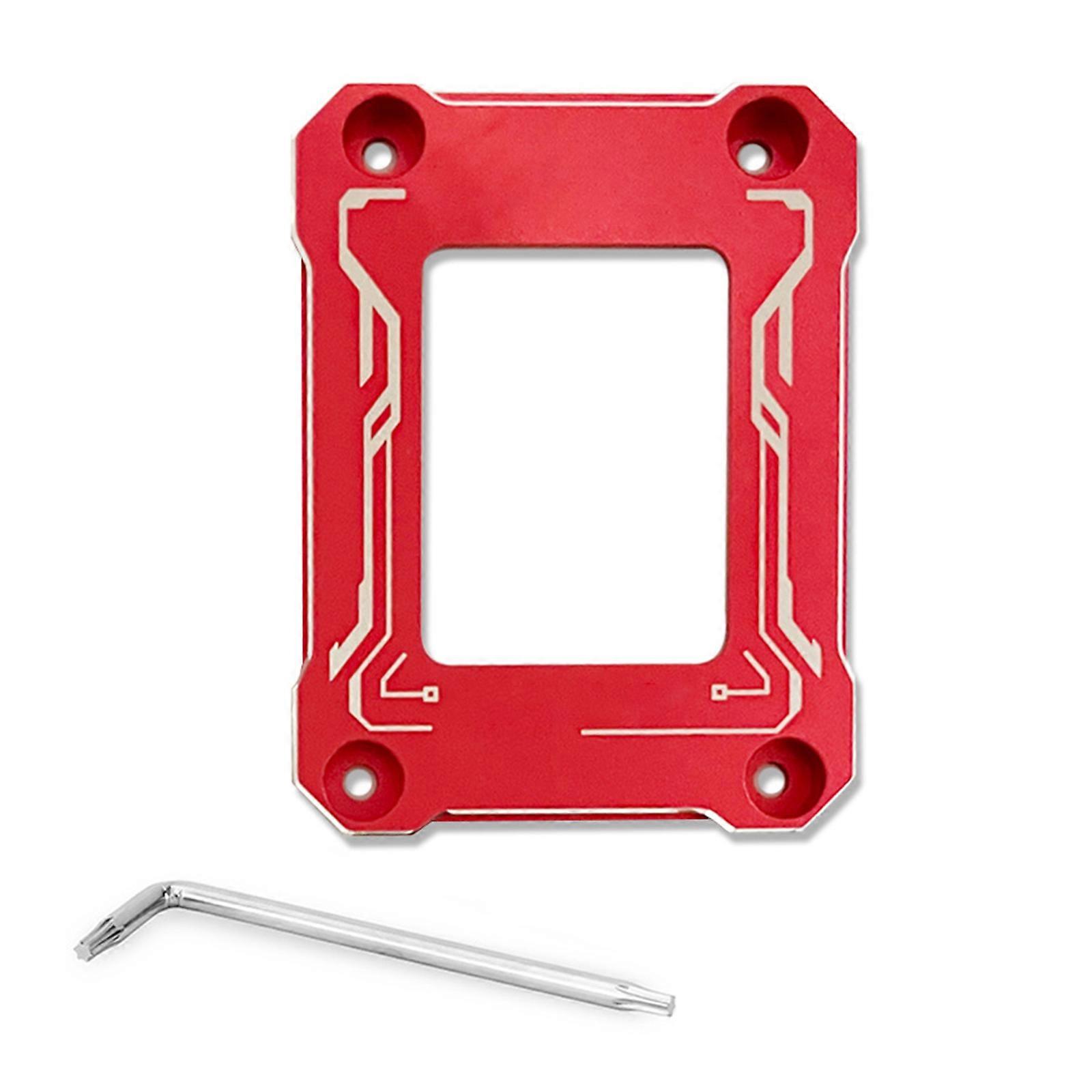 CPU Cooler Bracket for LGA1700 12th Generation CNC Aluminum Alloy CPU Bending Corrector LGA 1700/18XX Fixing Backplane Red