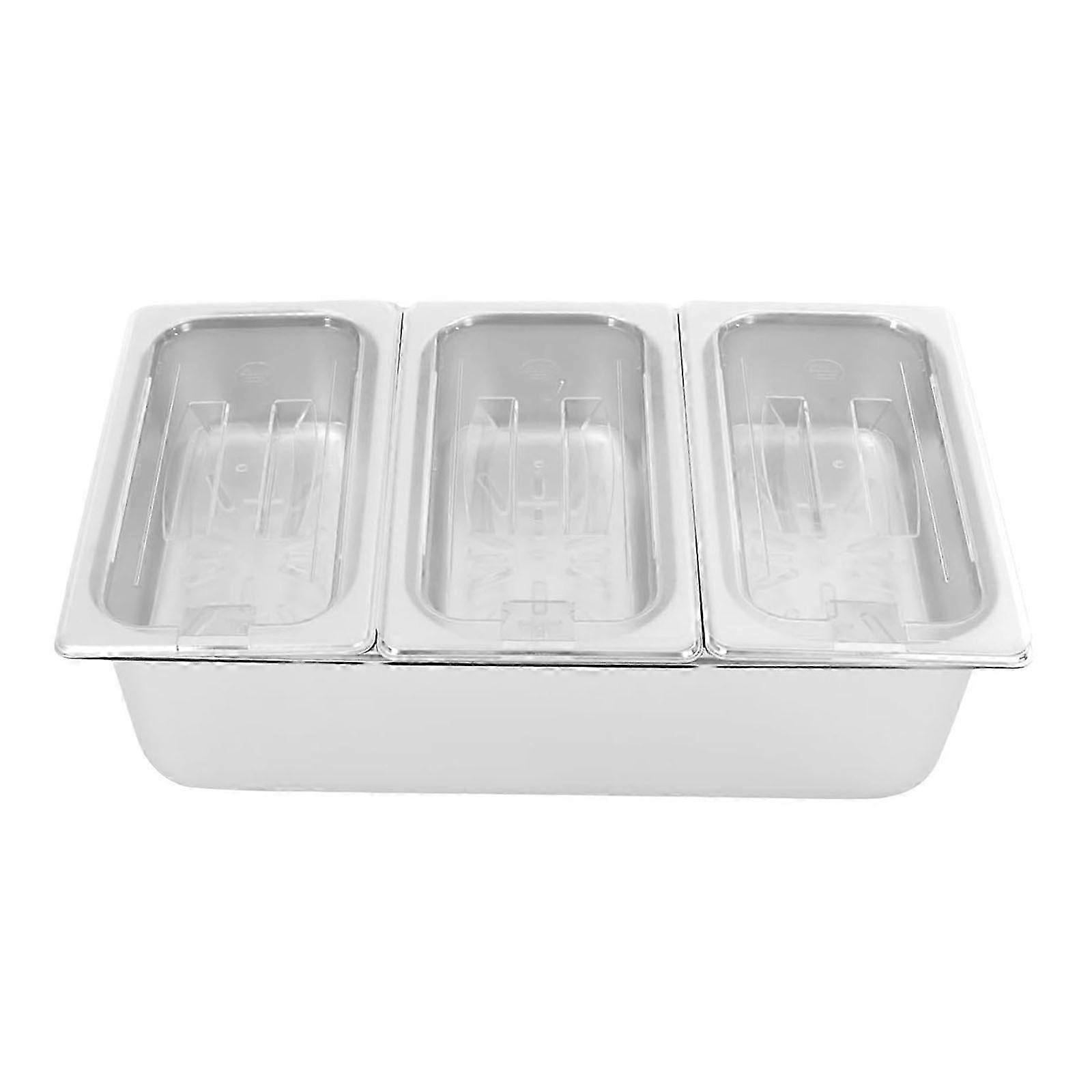 Stainless Steel Food Pan Set With Lid For Catering And Restaurant Use Buffet Display Equipment Rectangular Food Box