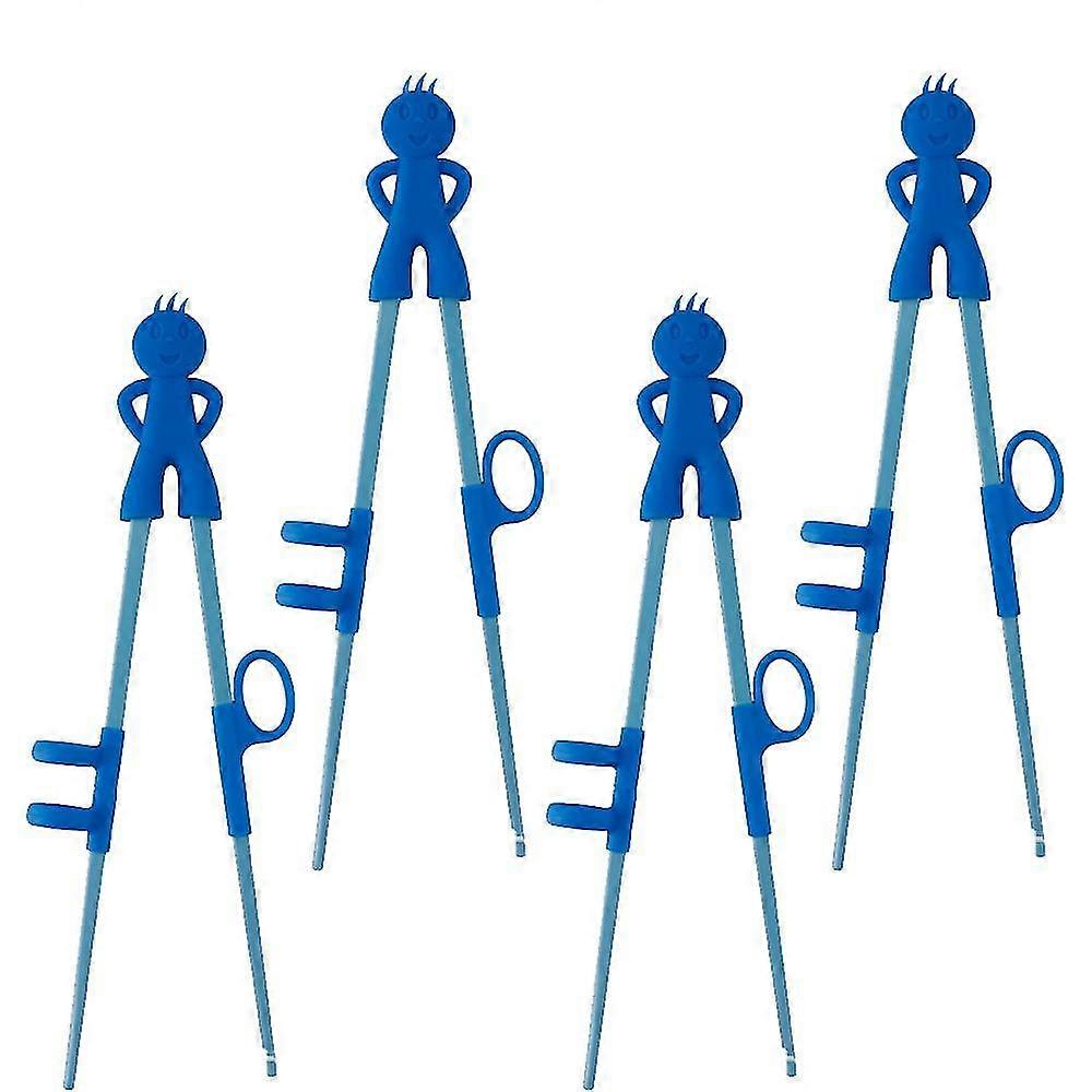 4 pcs Kids Chopsticks, Learn Chopsticks Aids for Children, Training Chopsticks with Animals for Beginners shape3