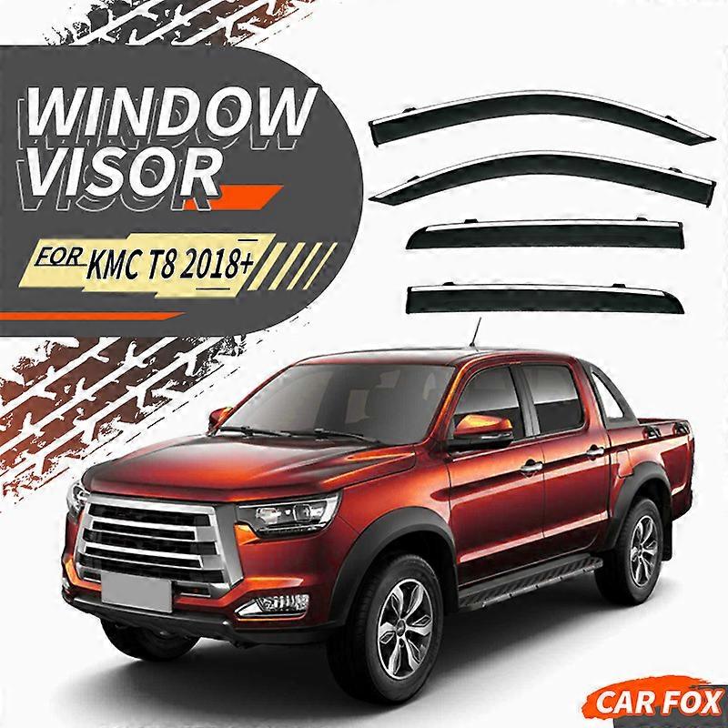 Applicable For KMC T8 Car Window Visor Awning Shelters Windshield Side Window Rain Sun Shade Auto Accessories 2018+