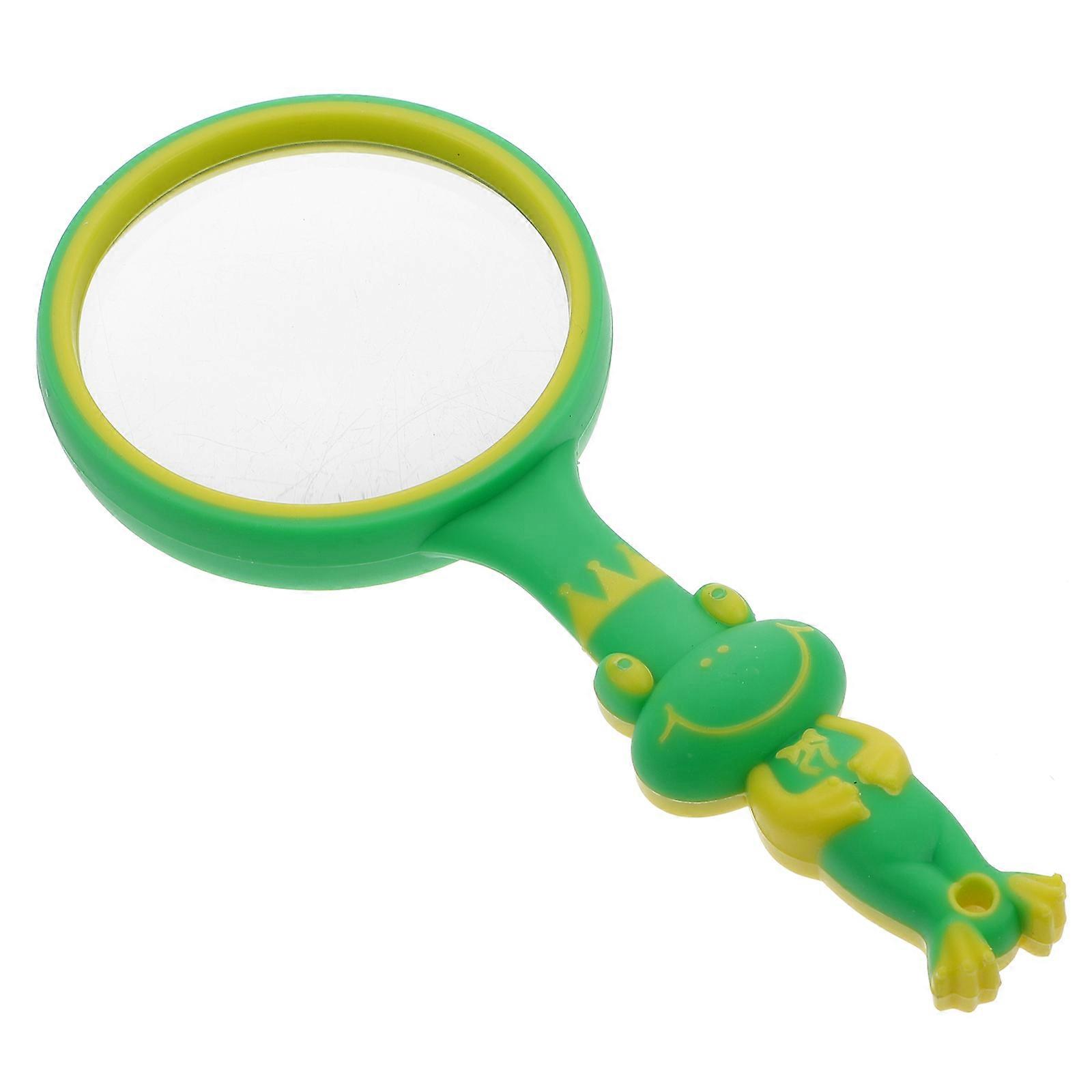 Magnifier For Reading Kids Kids Magnification Glass Toy Outdoor Exploration Rubber 1Pcs