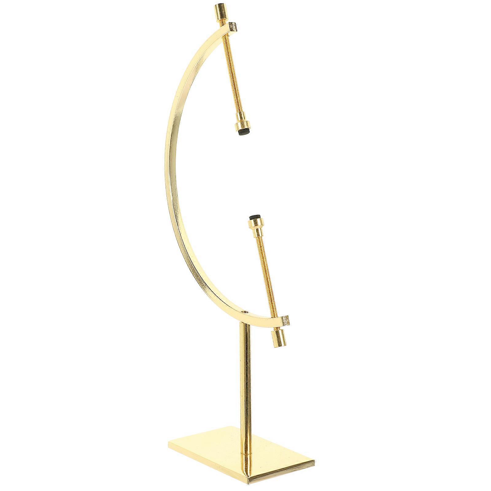 Globe Stand Metal Crystal Sphere Stand Protective Padding for Gemstone Home Tabletop 1Set