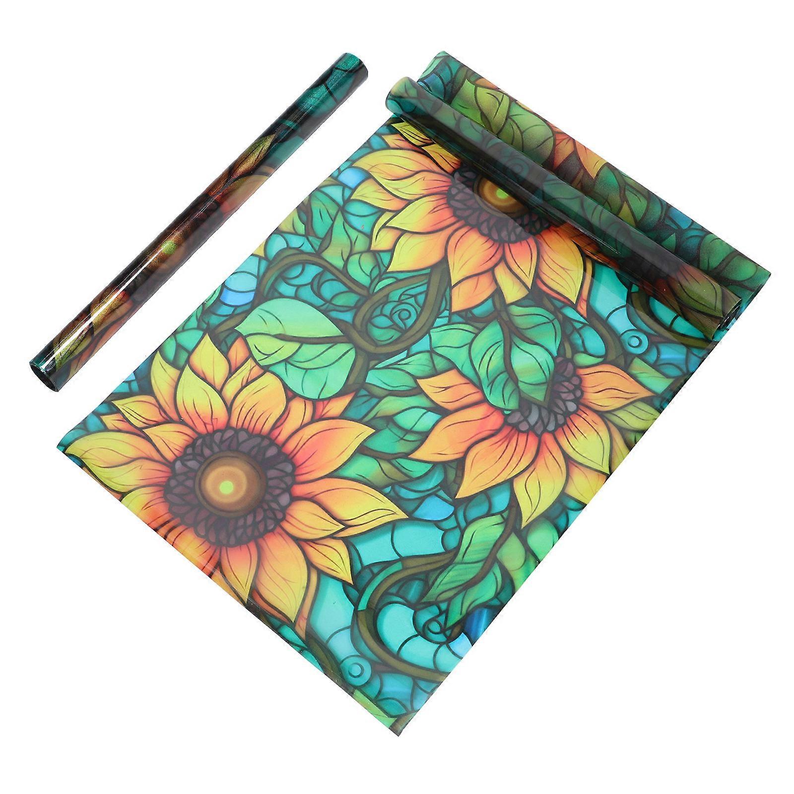 Privacy Film For Windows Decorative Window Sticker Office Workers Blocking 2Set